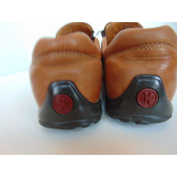 Men's Cole Hahn Slip on brown leather hook & loop closure Size 8M small flaw - Picture 6 of 9
